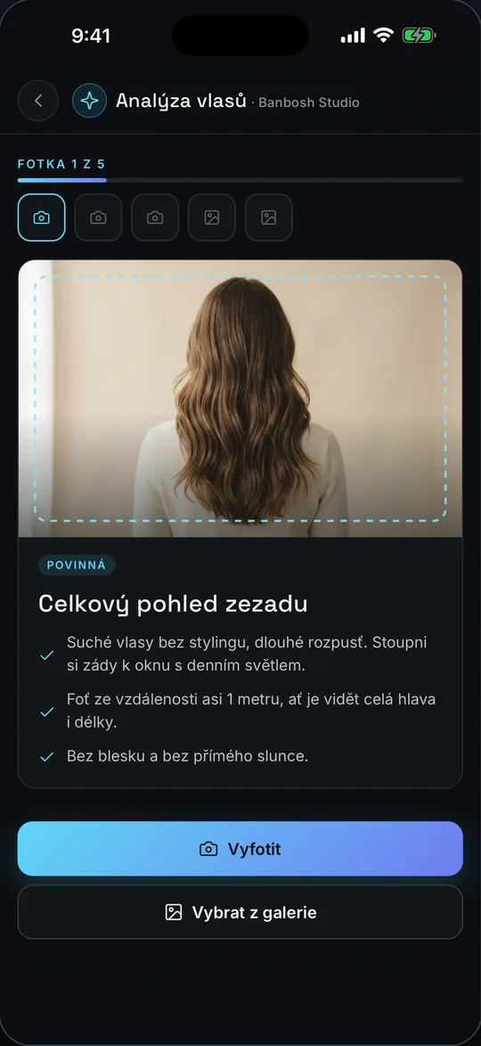 Návod k focení: celkový pohled zezadu
