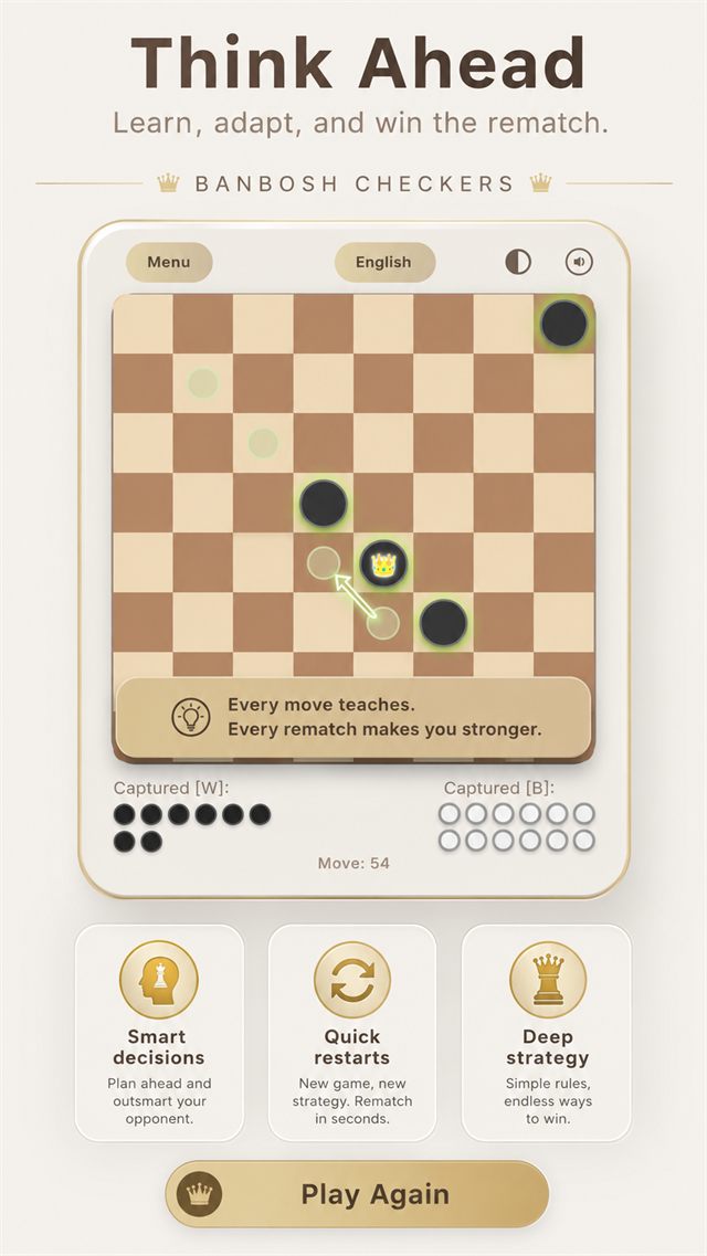 Think ahead — learn, adapt and win the rematch