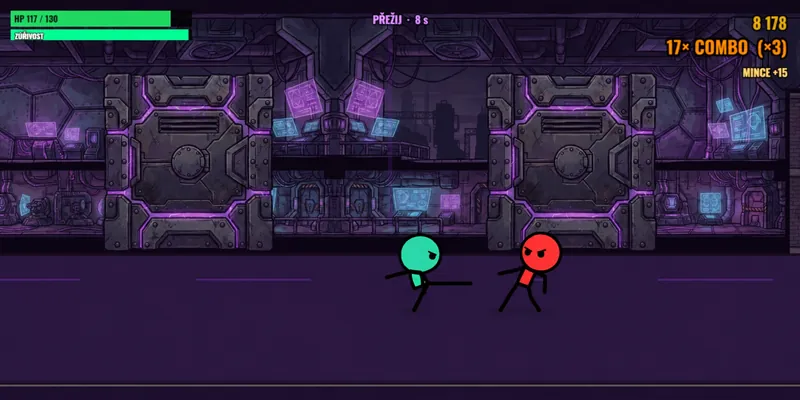 A 17-hit combo at the secret base