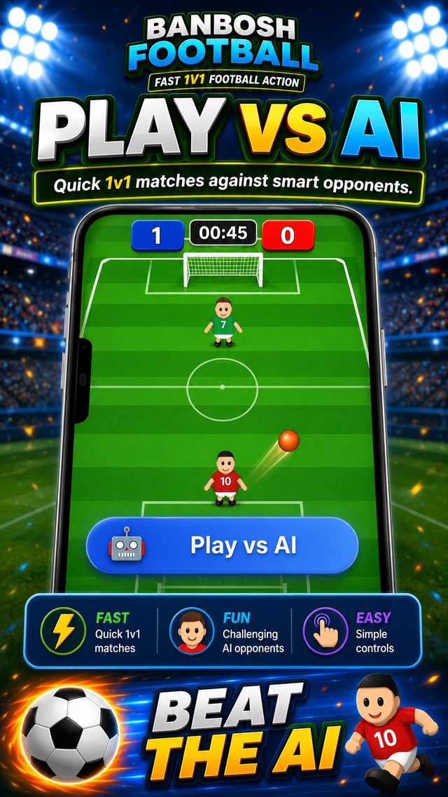 Play vs AI — quick 1v1 matches against smart opponents